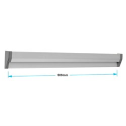 SLIMLINE HANG UPS 500mm Self Adhesive Silver